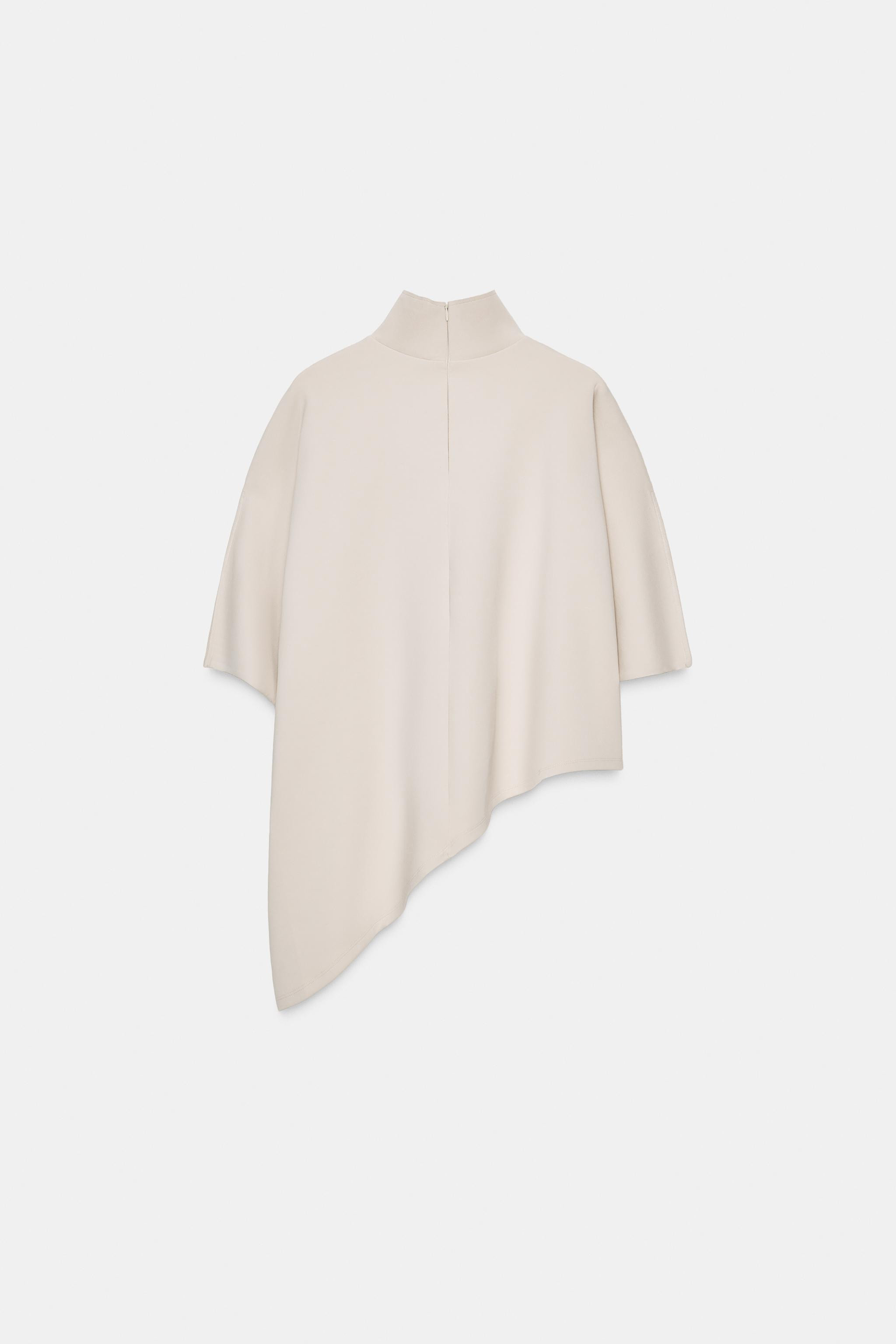 ASYMMETRIC INTERLOCK CAPE | Zara UK