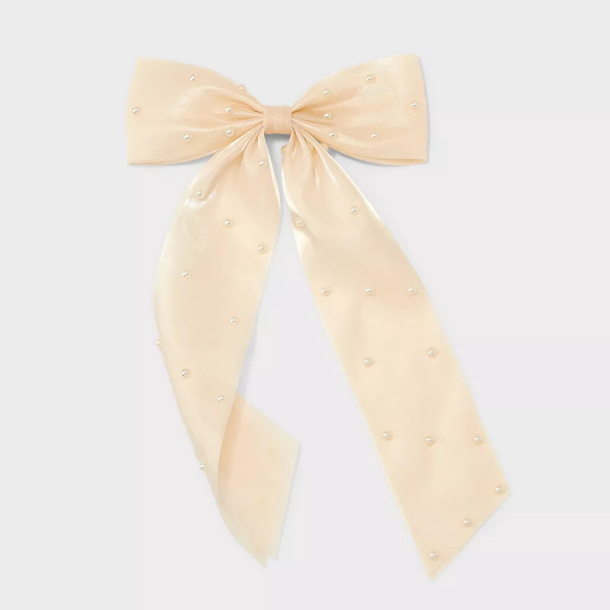 Pearl Bow Barrette Hair Clip - A New Day™ Cream | Target