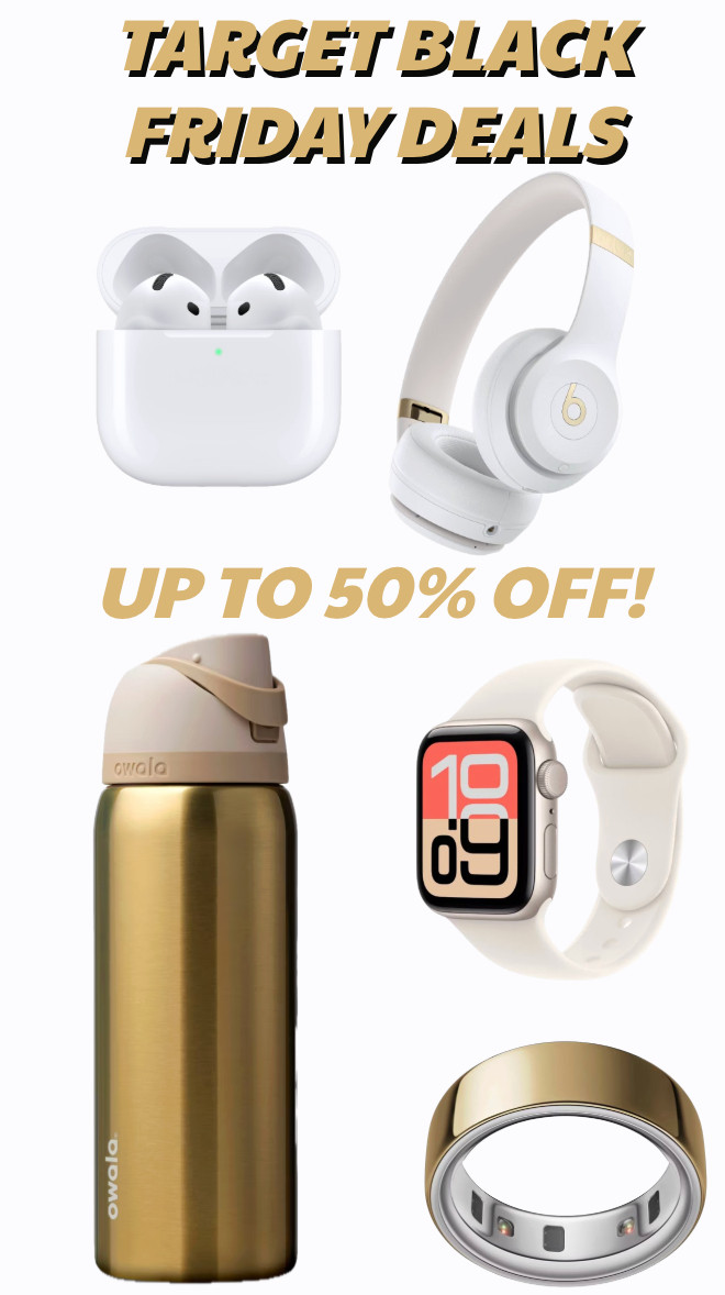  Target deals up to 50% off!
..........
Teen gift guide gifts for him gifts for her beats headphones AirPods AirPod pros owala water bottle owala bottle Apple Watch oura ring tineco vacuum gifts for dad gifts for dad over ear headphones gold water bottle shark flex styler curling iron trending gifts luxury gifts favorite things party gift ideas gifts for friends gift guide mom gifts dad gifts

 

#LTKCyberWeek #LTKKids #LTKFindsUnder100