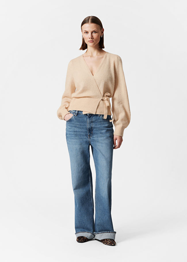 Mohair-Blend Knitted Wrap Cardigan | & Other Stories - US