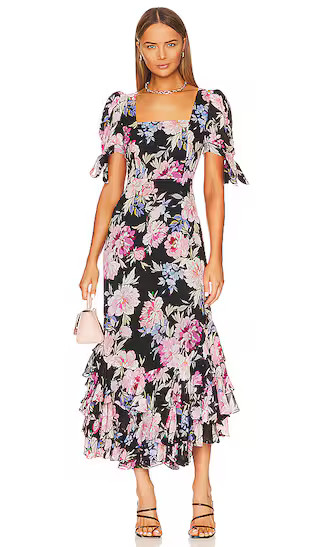 Lydia Maxi Dress in Celestica Black | Revolve Clothing (Global)