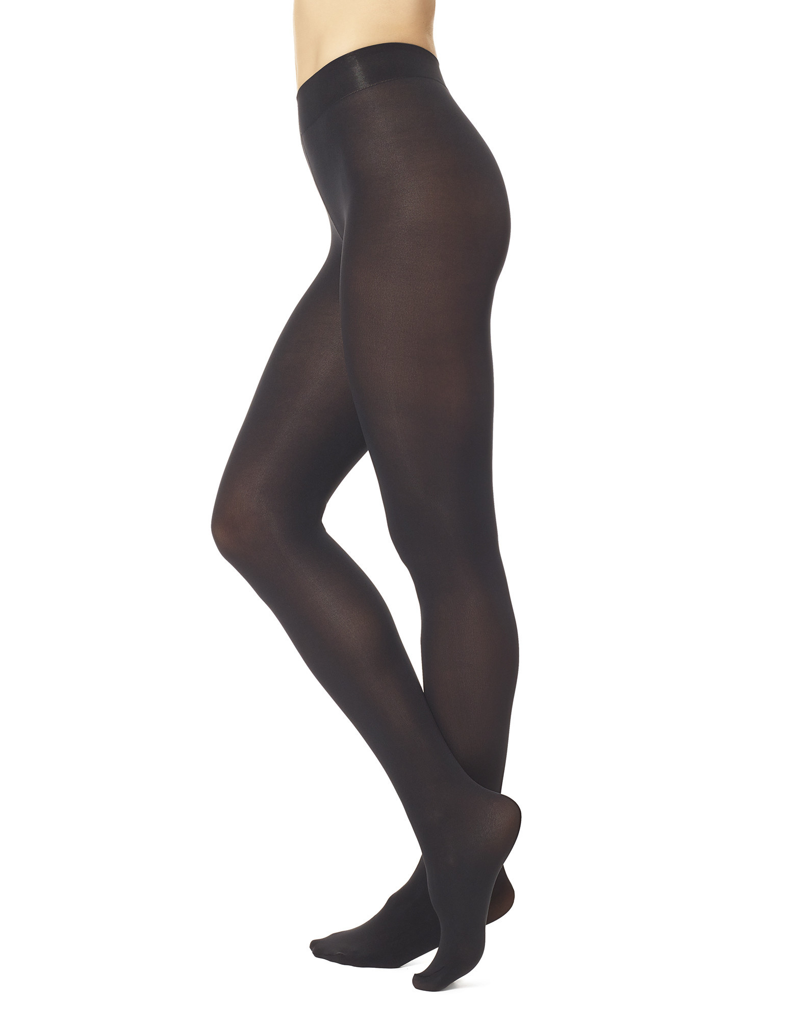 Hue Super Opaque Tights (Non Control Top) - Black 2 | HUE