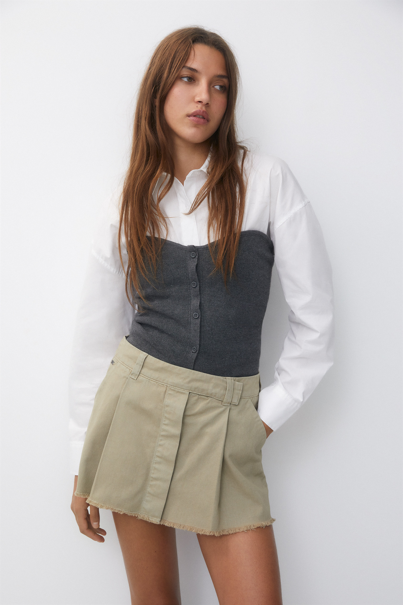 Minijupe plissée | PULL and BEAR FR