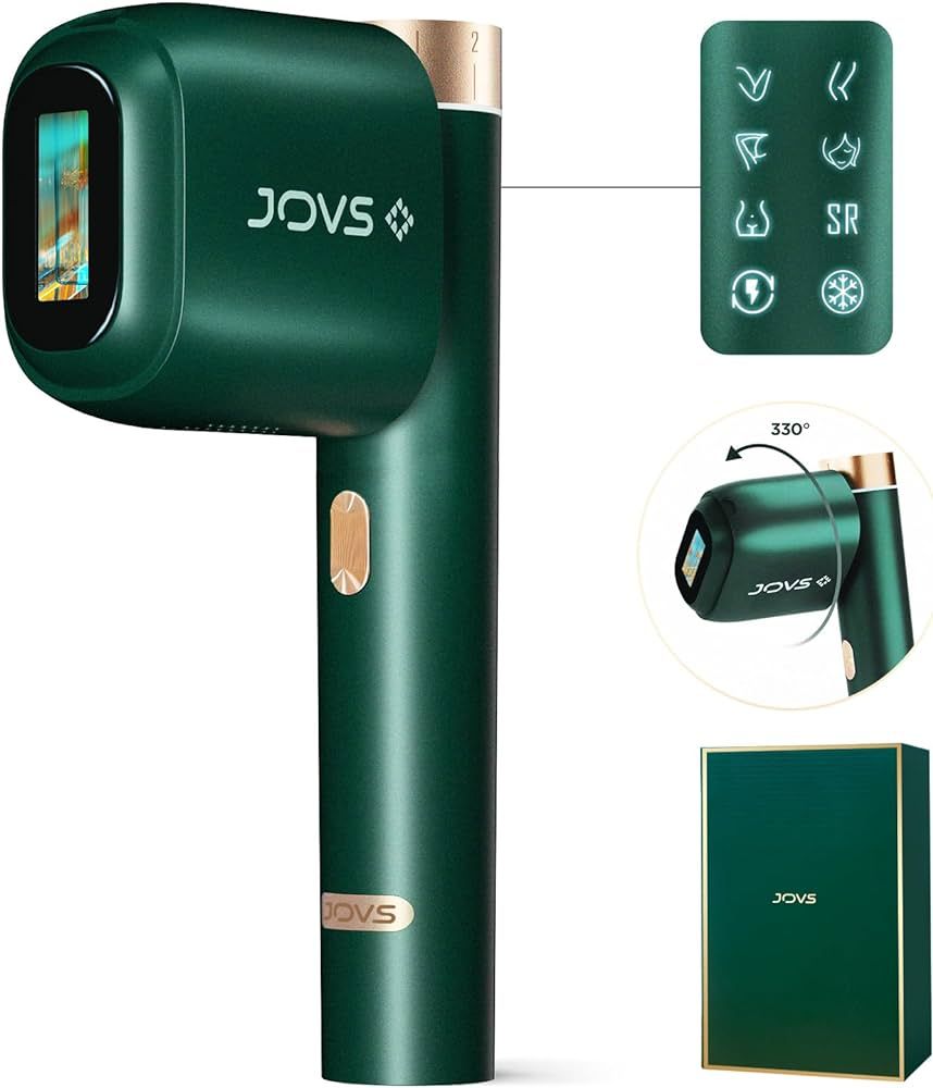JOVS [24J Energy] IPL Hair Removal, Painless Sapphire Ice-Cooling Tech, 6 Modes for Whole Body Ha... | Amazon (US)