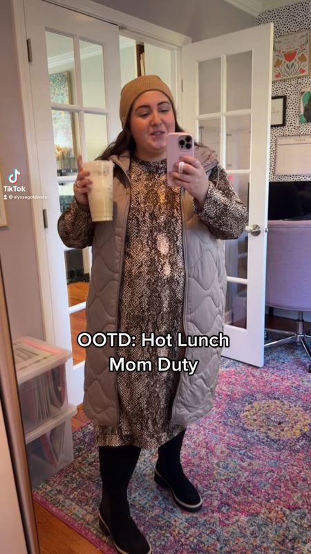 OOTD: Hot Lunch Mom Edition. How do I look? Dress and beanie linked directly on Instagram  

#LTKcurves #LTKSeasonal #LTKshoecrush
