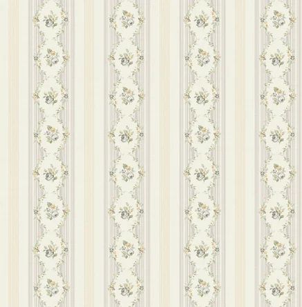 August Grove® Gebhart Floral Stripe 32.81' L x 20.5" W Wallpaper Roll | Wayfair | Wayfair North America