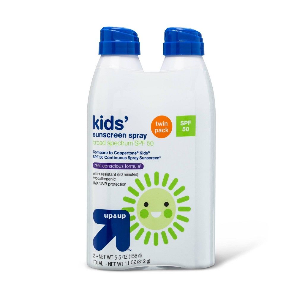 Kids Sunscreen Spray Twin Pack - SPF 50 - 11oz - up & up | Target