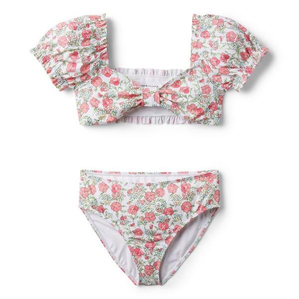 Floral Puff Sleeve 2-Piece Swimsuit | Janie and Jack