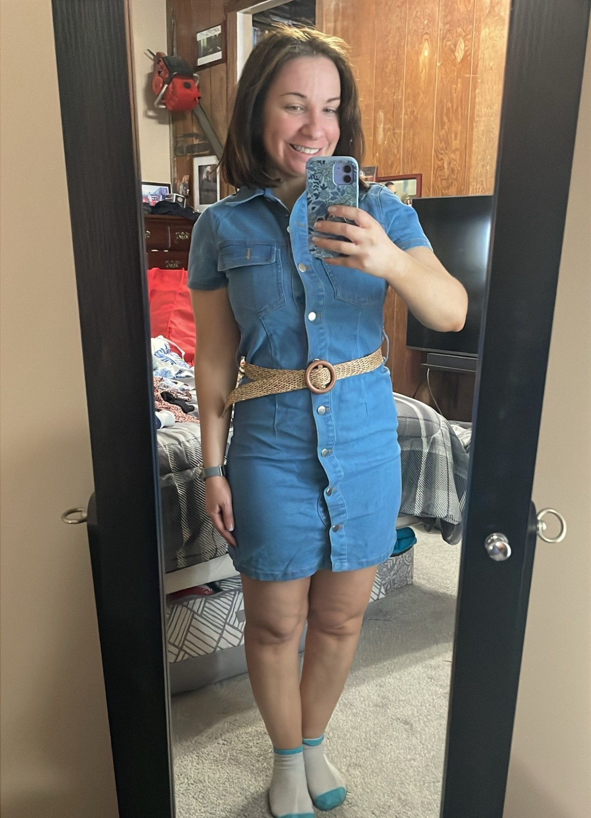 New poshmark listing - Jean dress size small 

#LTKSaleAlert #LTKPetite #LTKootd