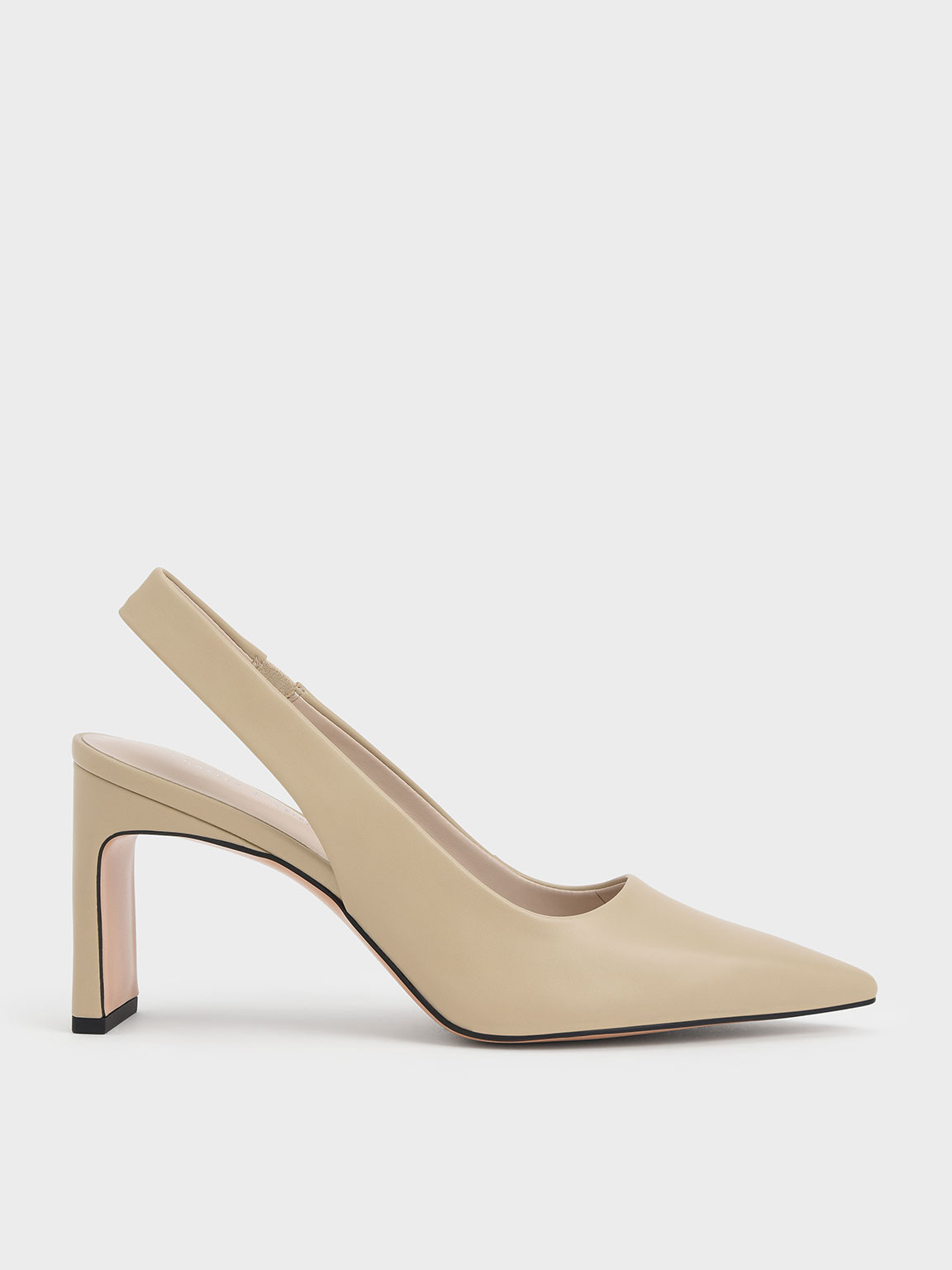 Blade Heel Slingback Pumps
 - Sand | Charles & Keith UK