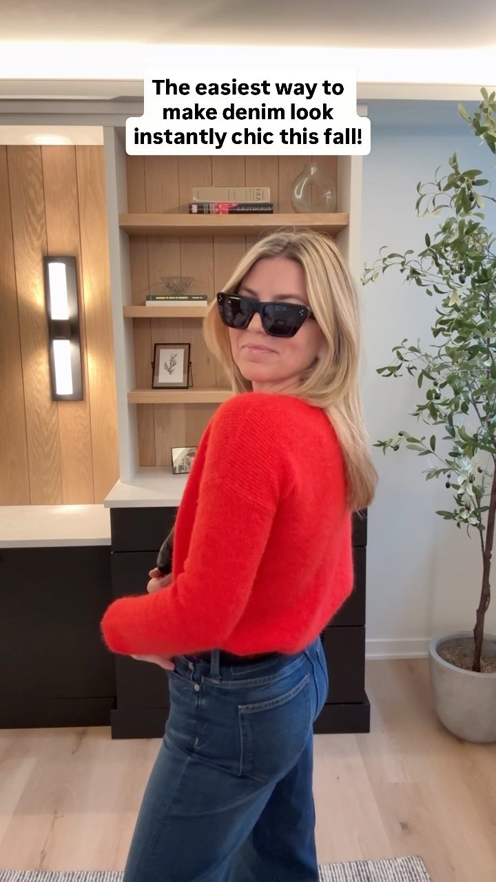 A little red for fall ❤️

This cardigan is finally back in stock and it’s one of those pieces that instantly makes an outfit feel more polished. Paired it with my favorite trouser denim for that effortless, timeless look I’ll be wearing on repeat all season.

Chic, comfortable, and mom-on-the-go approved. 🤎

#FallStyle #FallOutfits #EverydayStyle #Over40Style #MomStyle ClassicStyle TrouserJeans FallFashion