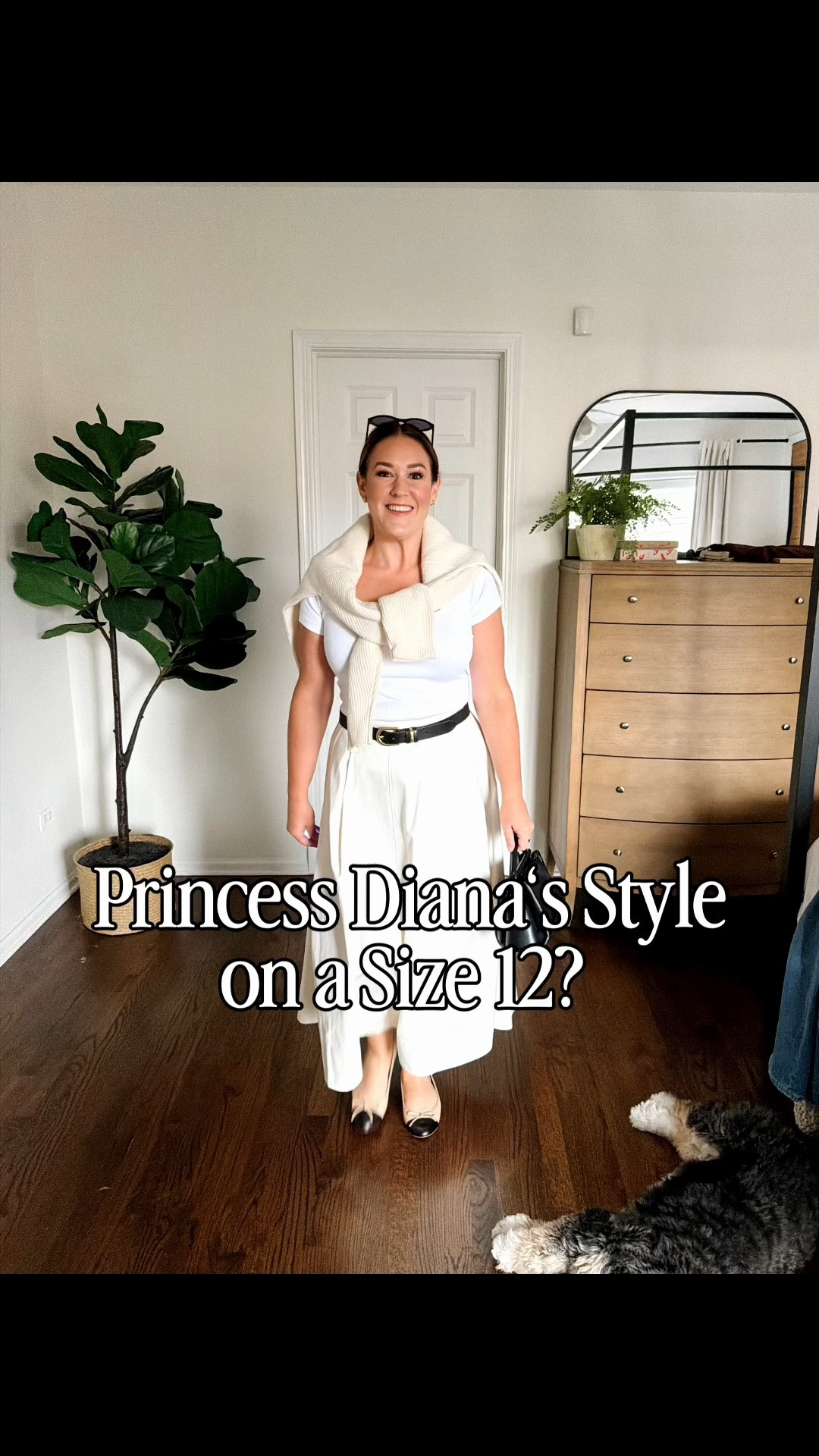 Does Princess Diana’s style work on a midsize 12? Let’s re-create one of her outfits and find out.￼

White ribbed square neck top – large
Cream midi skirt – 10/42￼
Black and brass belt – 95
Cream cashmere quarter zip sweater – large
Black sunglasses – Jimmy fairly 
￼

#LTKMidsize #LTKOver40 #LTKootd