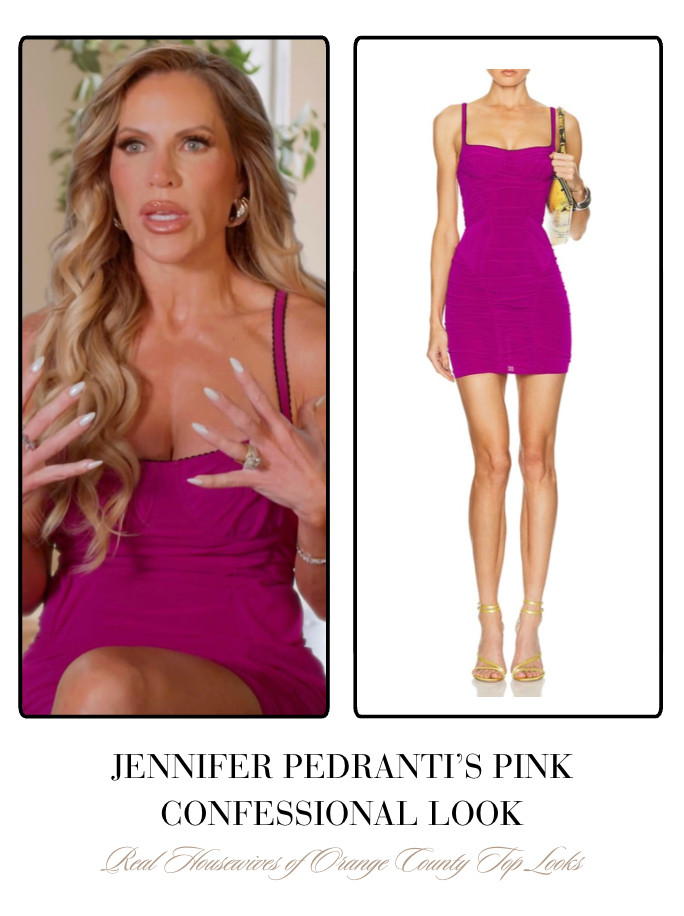 Jennifer Pedranti's Pink Confessional Dress 

 