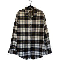 Vintage Eddie Bauer Mckinley Cloth Plaid Button Down Collared 100% Cotton Casual Flannel Dress Shirt | Etsy (US)