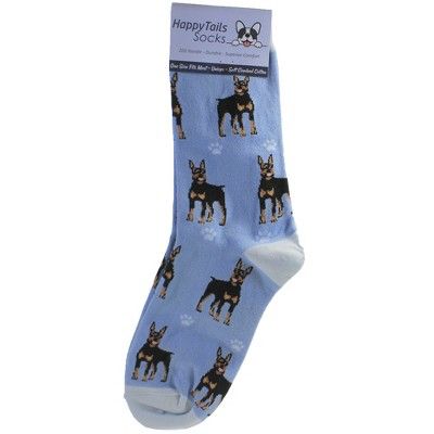 Novelty Socks 14.0" Doberman Happy Tails Socks Premium Quality E & S Pet  -  Socks | Target