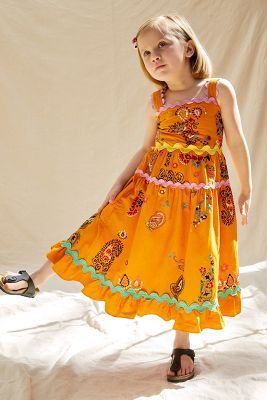 Maeve Sunset Embroidered Kids Dress | Anthropologie (US)