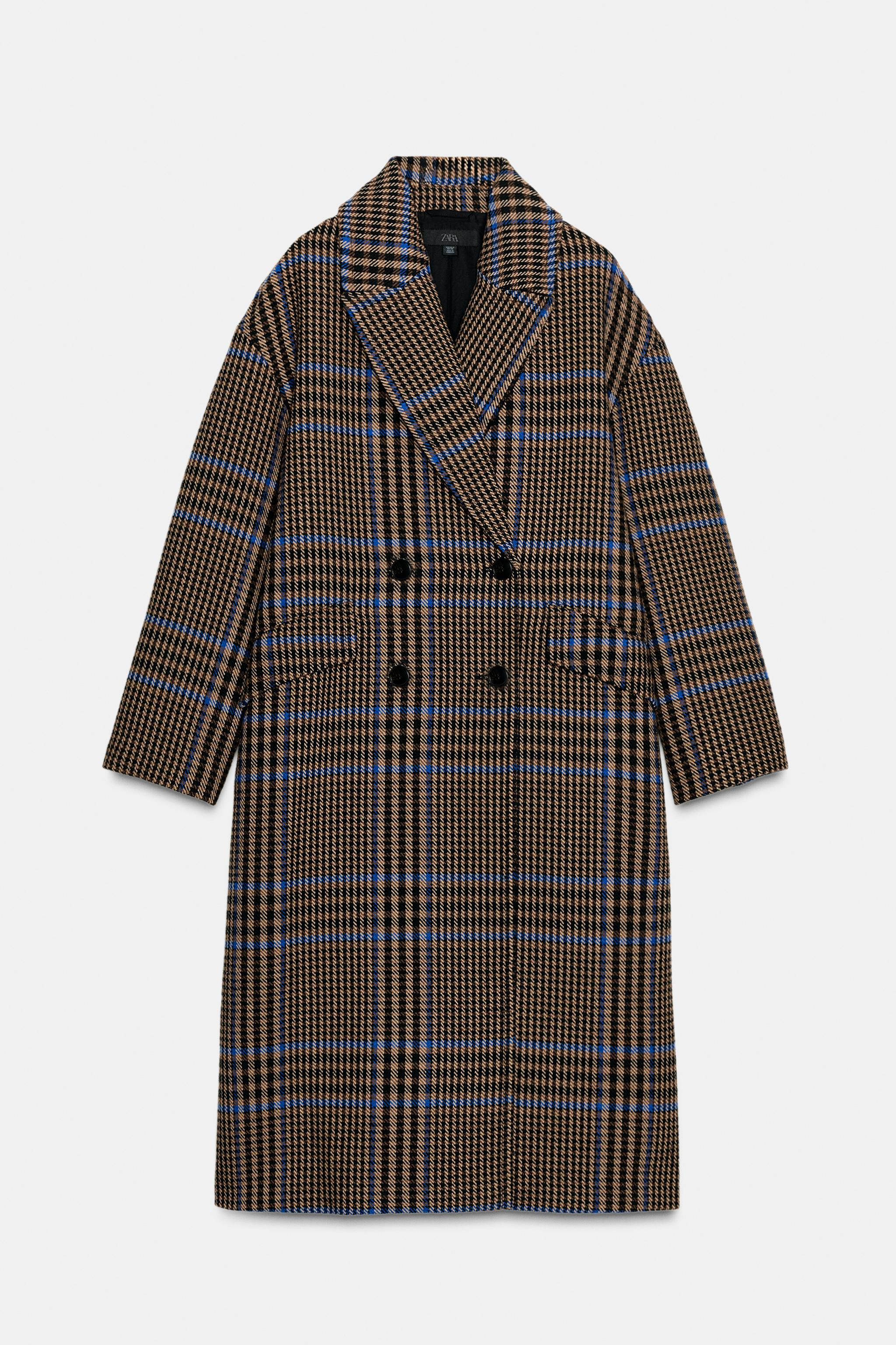 OVERSIZED PLAID COAT | Zara US