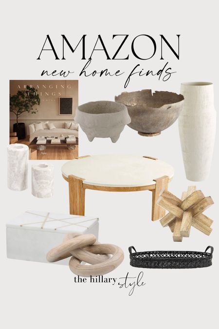 Amazon new home finds!

Neutral home. Coffee table book. Candle holders. Basket tray. Knot. Chain. Decor. Vases. Bowls. Amazon home. 

#LTKhome #LTKstyletip #LTKsalealert