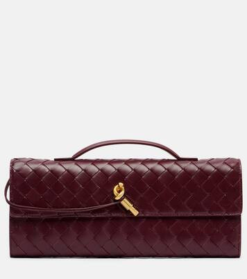 Andiamo Intrecciato leather clutch | Mytheresa (US/CA)