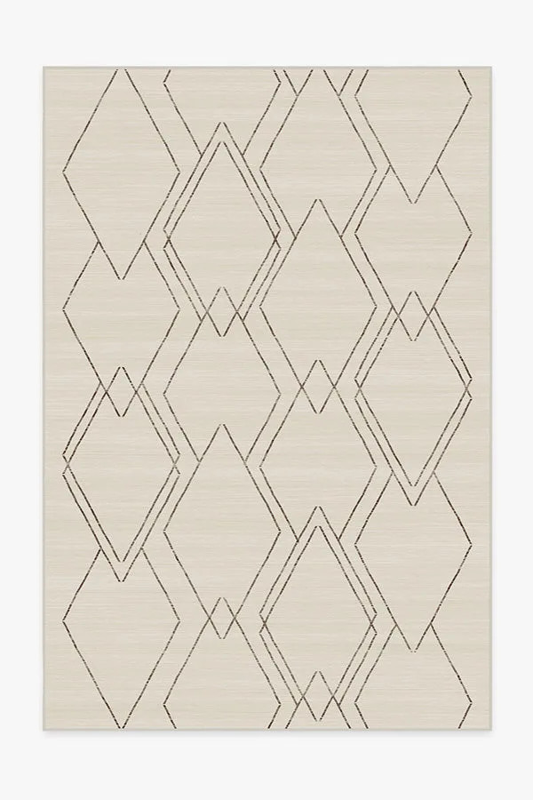 Diamond Dalia Beige Ivory Tufted Rug | Ruggable | Ruggable