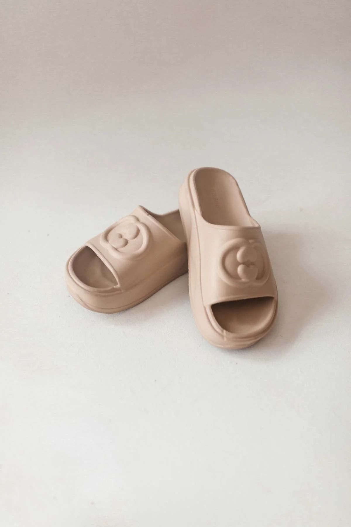 RESTOCK - Briana Taupe Chunky Slides | The Post
