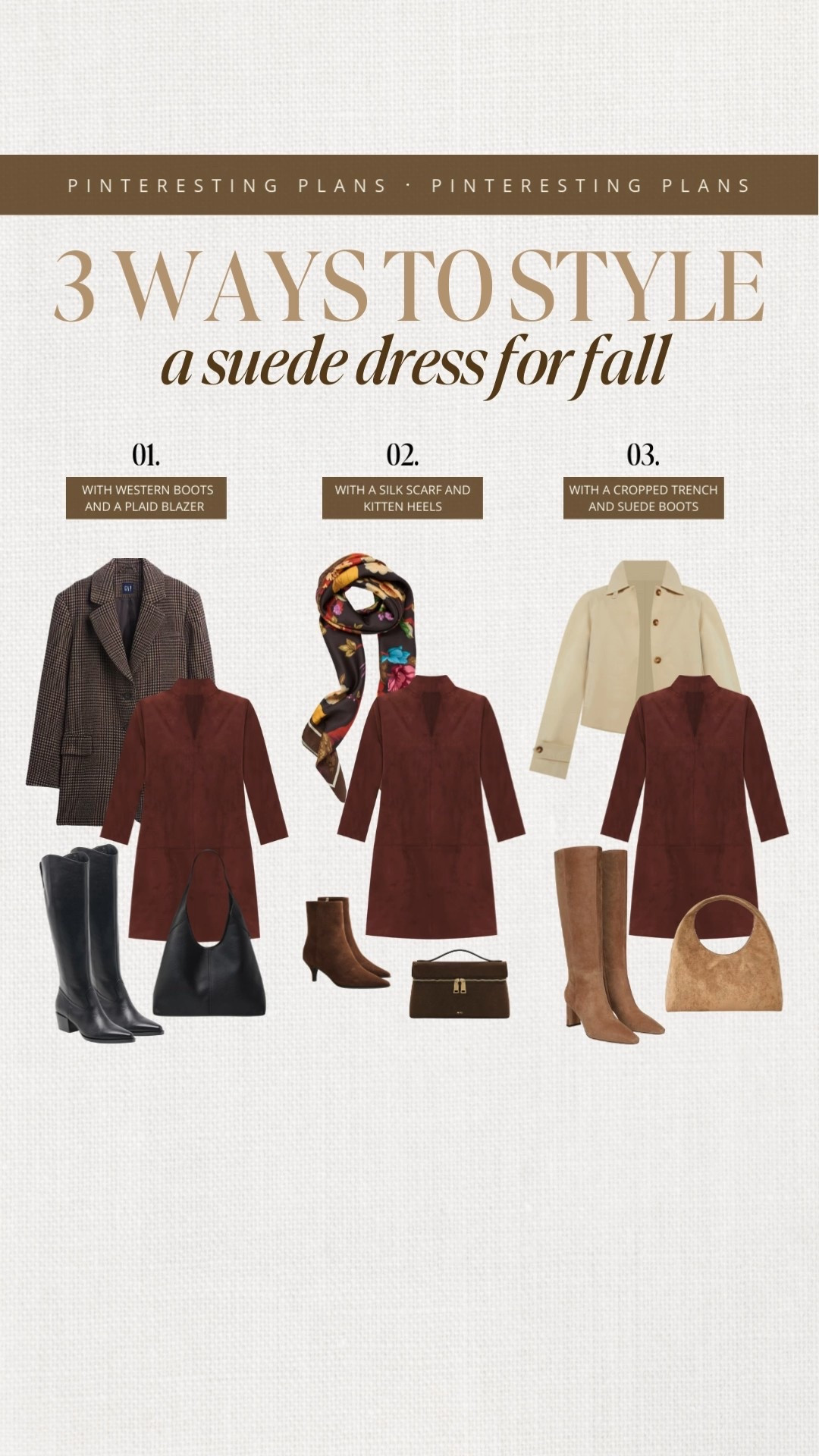 Three ways to style a suede dress for fall 🙌🏻🙌🏻

Suede dress, workwear, fall, fashion, fall style jacket, blazer, trenchcoat, 

#LTKShoeCrush #LTKStyleTip #LTKWorkwear