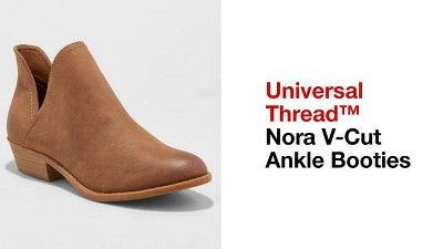 Women's Nora V-Cut Ankle Booties - Universal Thread™ | Target