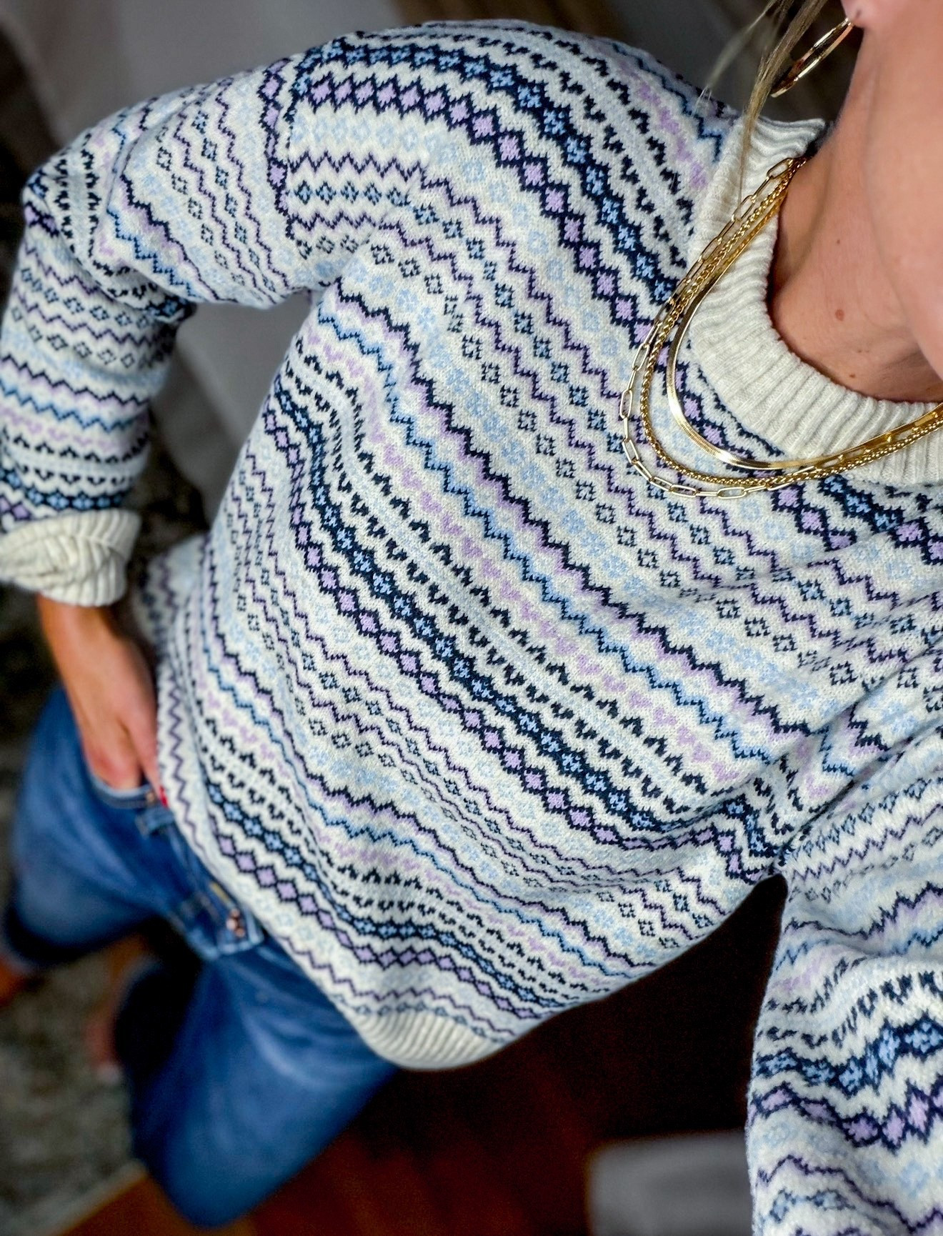 The print of this Walmart sweater is so pretty. Wearing small, tts  

#LTKSeasonal