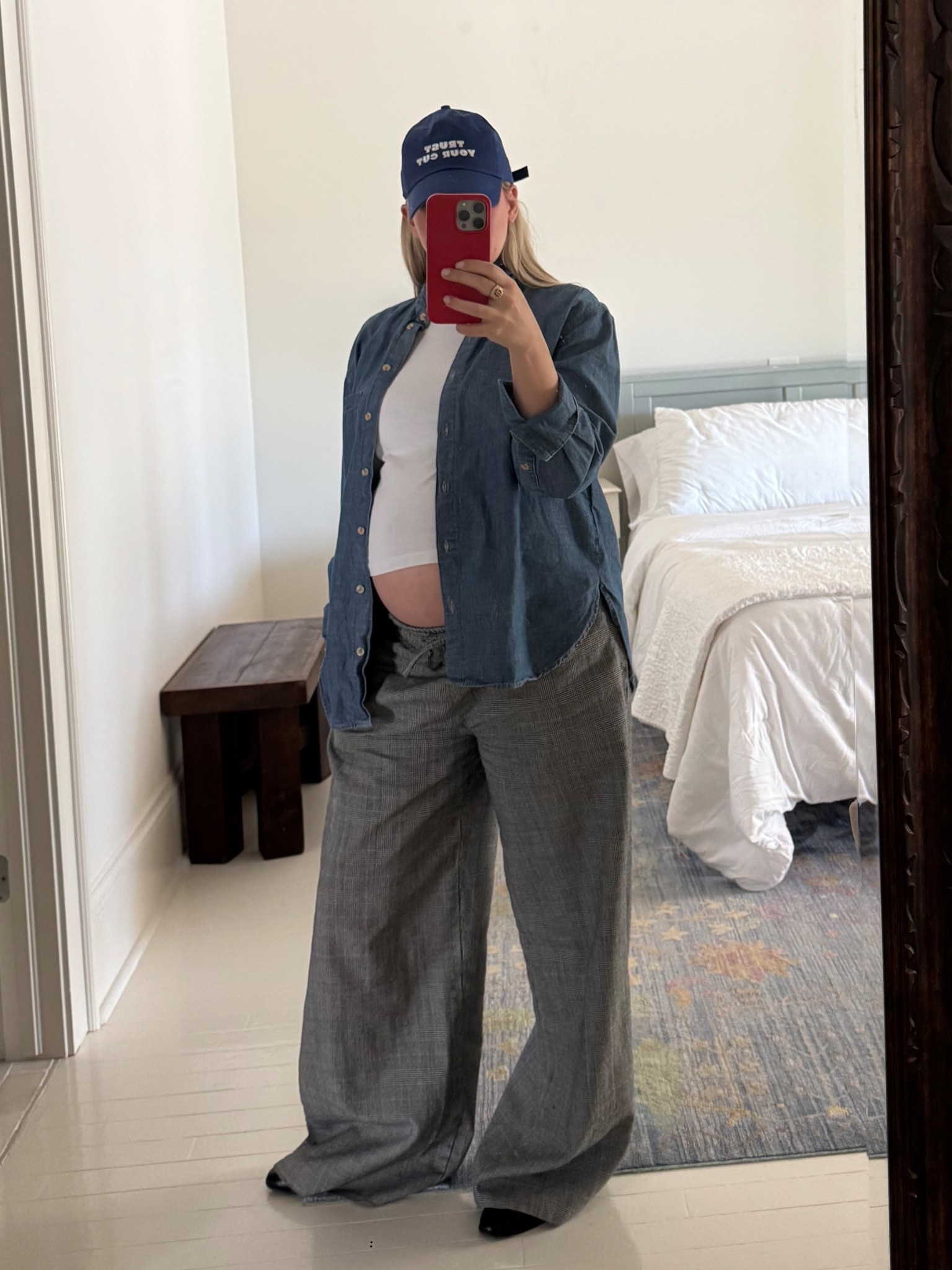 trust your gut hat 🧢🧢🧢 #bumpstyle #pregnancystyle #trustyourgut #baseballhat