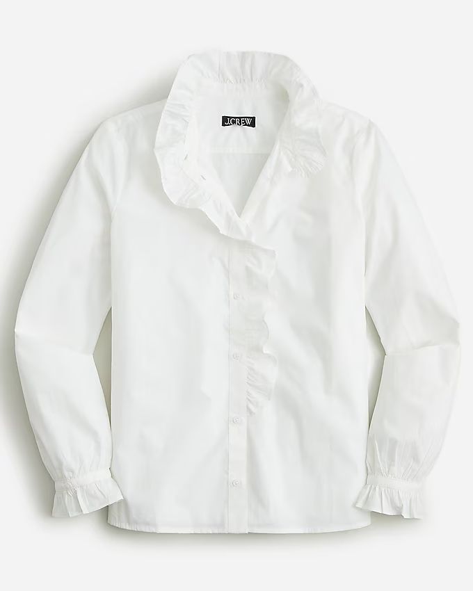 Cottage top in cotton poplin | J.Crew US