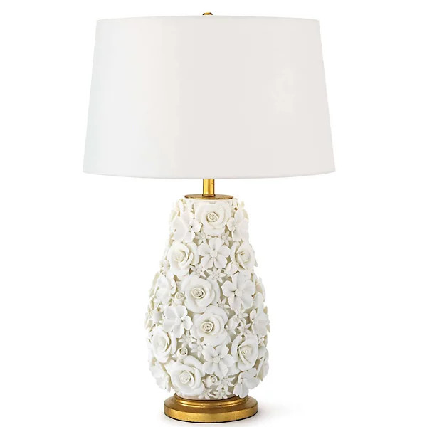 Southern Living Alice Porcelain Flower Table Lamp | Lumens
