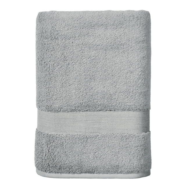 Better Homes & Gardens Signature Soft Solid Bath Towel, Soft Silver | Walmart (US)