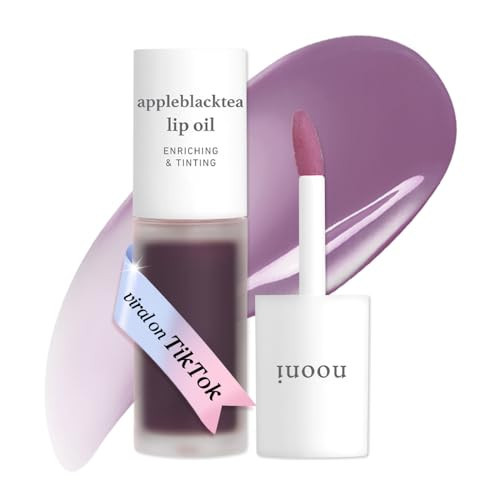 NOONI Korean Lip Oil - Appleblacktea | Long-Lasting, Moisturizing, Plumping, Revitalizing for Dry Lips, Waterproof, No Peel Off, Hydrating Lip Stain, Stocking Stuffers, Teen Girl Gifts, 0.12 FL Oz | Amazon (US)