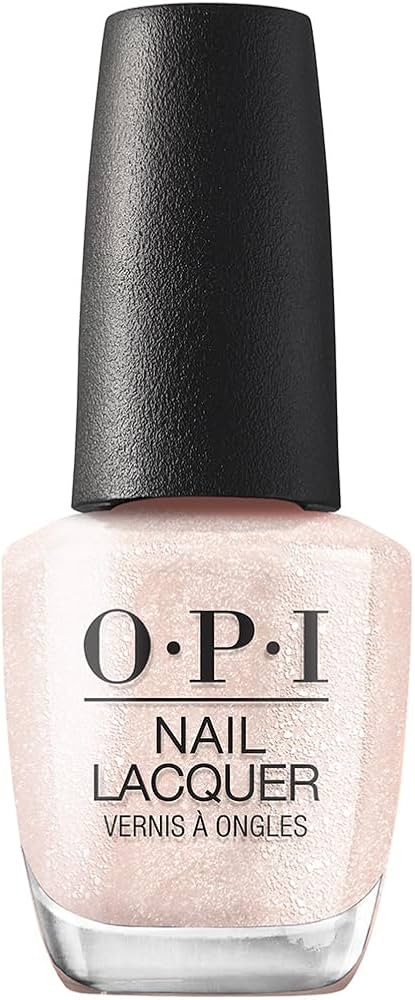 OPI Nail Lacquer Nail Polish | Opaque Light White & Gray Shimmer Chip Resistant Nail Polish | Veg... | Amazon (US)