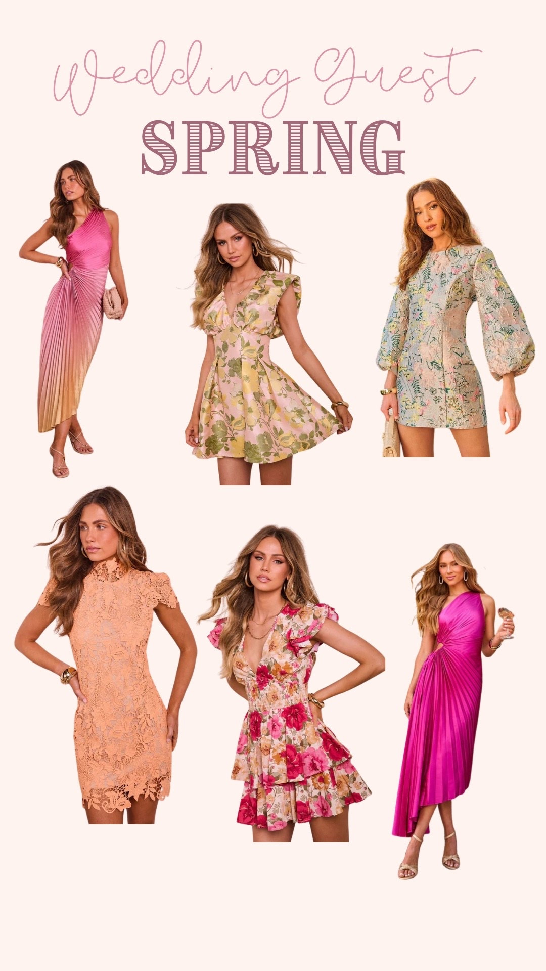 Spring Wedding Guest Dresses 💜🌷

#LTKootd #LTKWedding