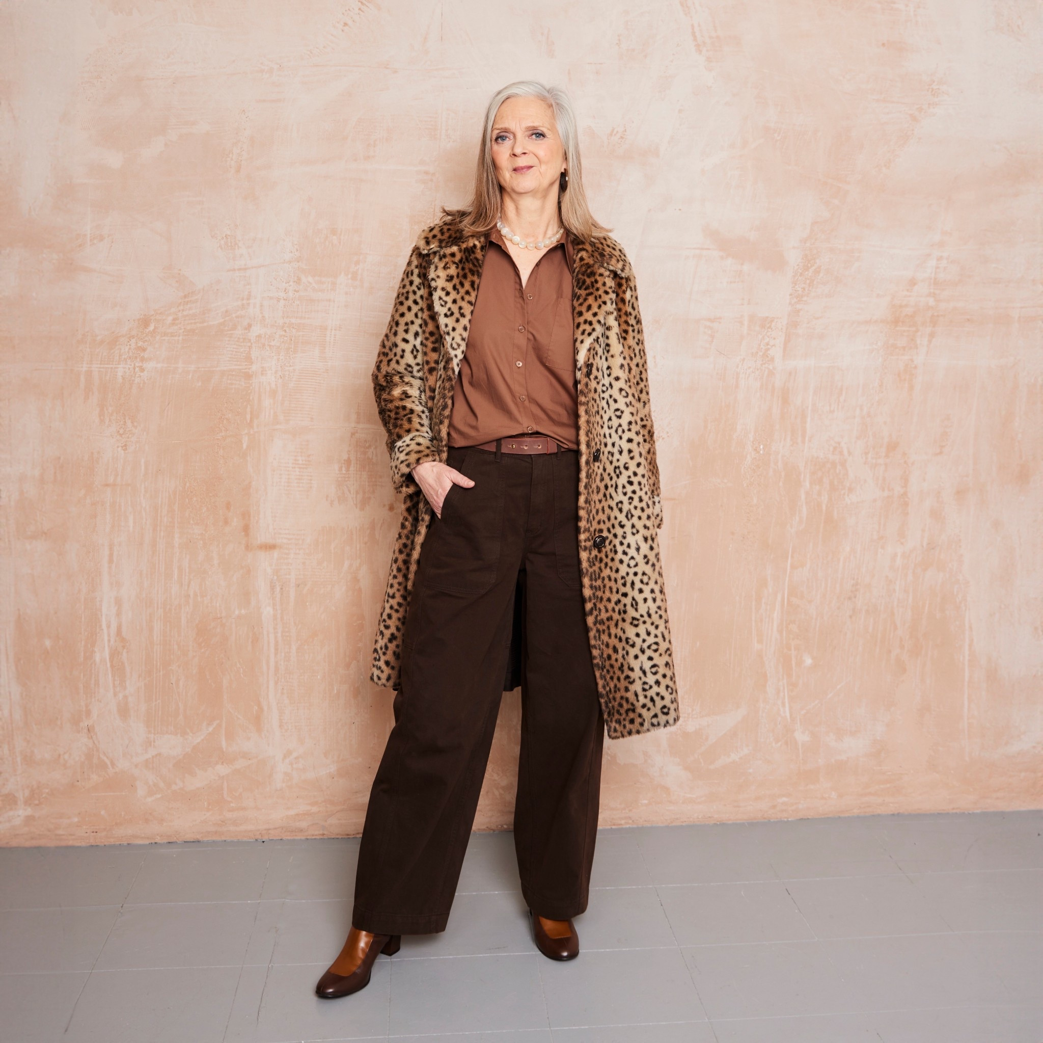 I usually wear this outstanding vintage coat with neutrals, such as, black and camel. These colours tally with the print and tame it somewhat. Over the years, I've never paired The Beast with chocolate brown - and boy, have I missed out on a tasty combination.

Don't miss my latest subscriber post on That's Not My Age. 

#LTKover50style #LTKstyletip #LTKuk