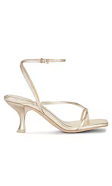 Jeffrey Campbell Fluxx Sandal in Light Gold Metallic from Revolve.com | Revolve Clothing (Global)