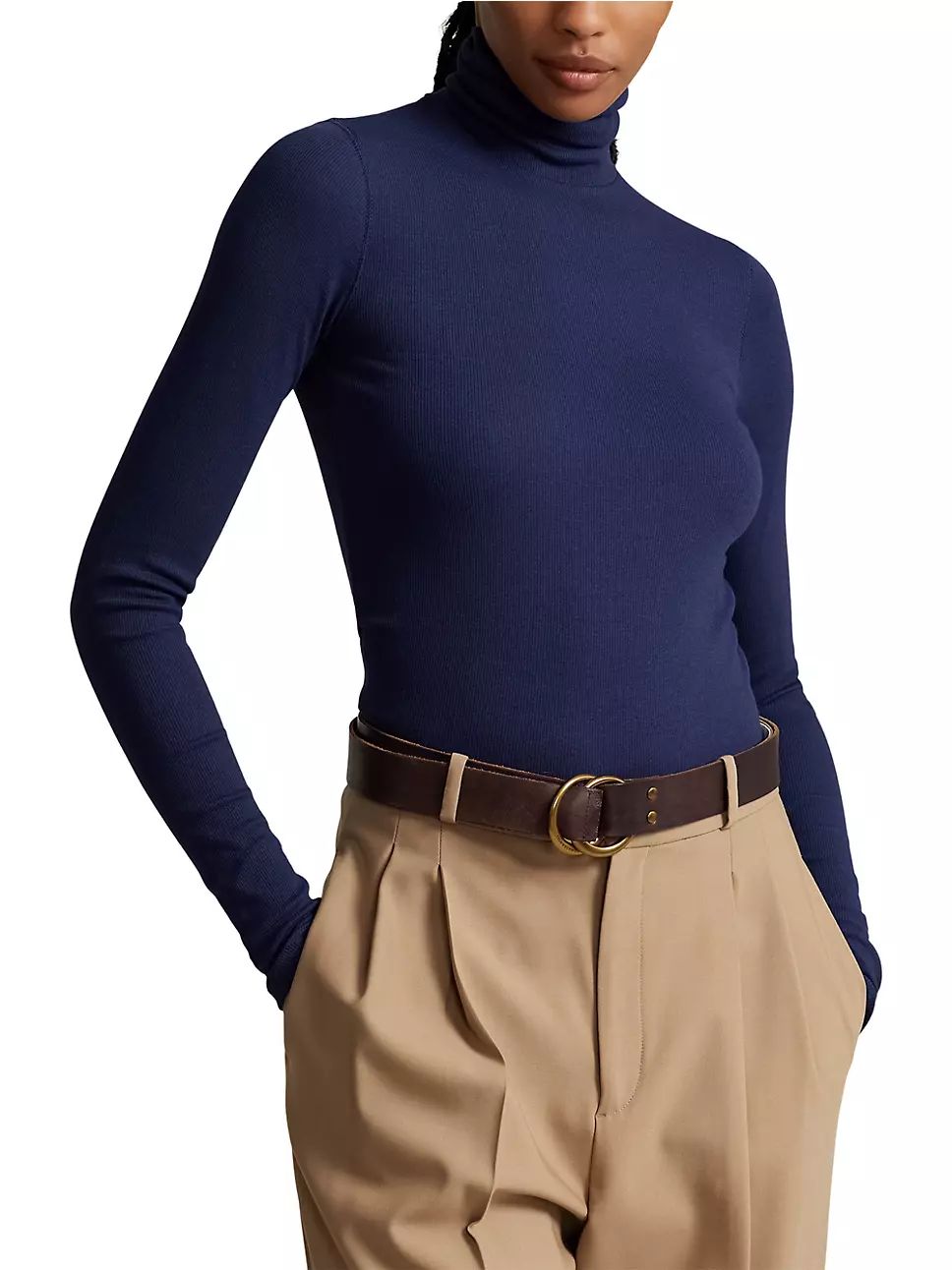 Rib-Knit Turtleneck Sweater | Saks Fifth Avenue