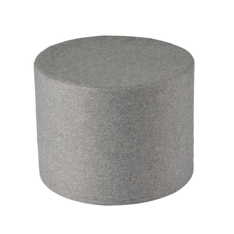 Better Homes & Gardens 20" Round Outdoor Pouf Ottoman, 1-Piece, Grey | Walmart (US)