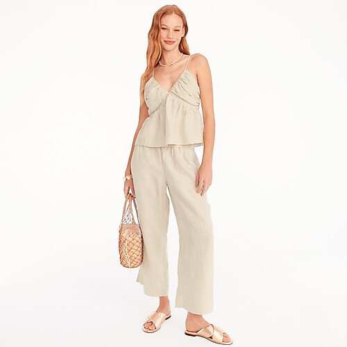 Wide-leg linen pant | J. Crew US