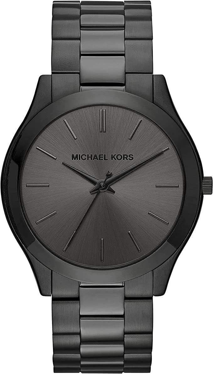 Michael Kors Men's Slim Runway Stainless Steel Quartz Watch | Amazon (US)