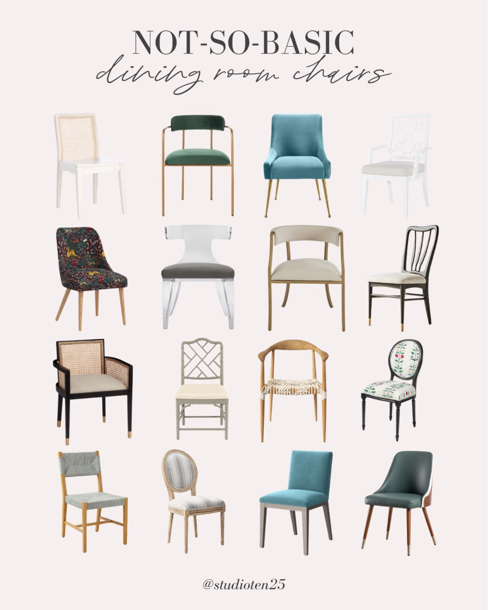 ◽️ Dining chairs are one of my favorite ways to create an impact in a dining room. If your existing chairs are in great shape but need an update, have them painted a new color and reupholster the seats.

◽️ Look for performance fabrics that will withstand stains and oils and can be easily cleaned with a damp cloth and mild soap/ water.

◽️ When a budget is tight, I like to incorporate something classic for the majority of the chairs and splurge on the host chairs for each end of the table. It is a great way to add a pop of color and pattern without going overboard.

#LTKFind #LTKhome #LTKstyletip