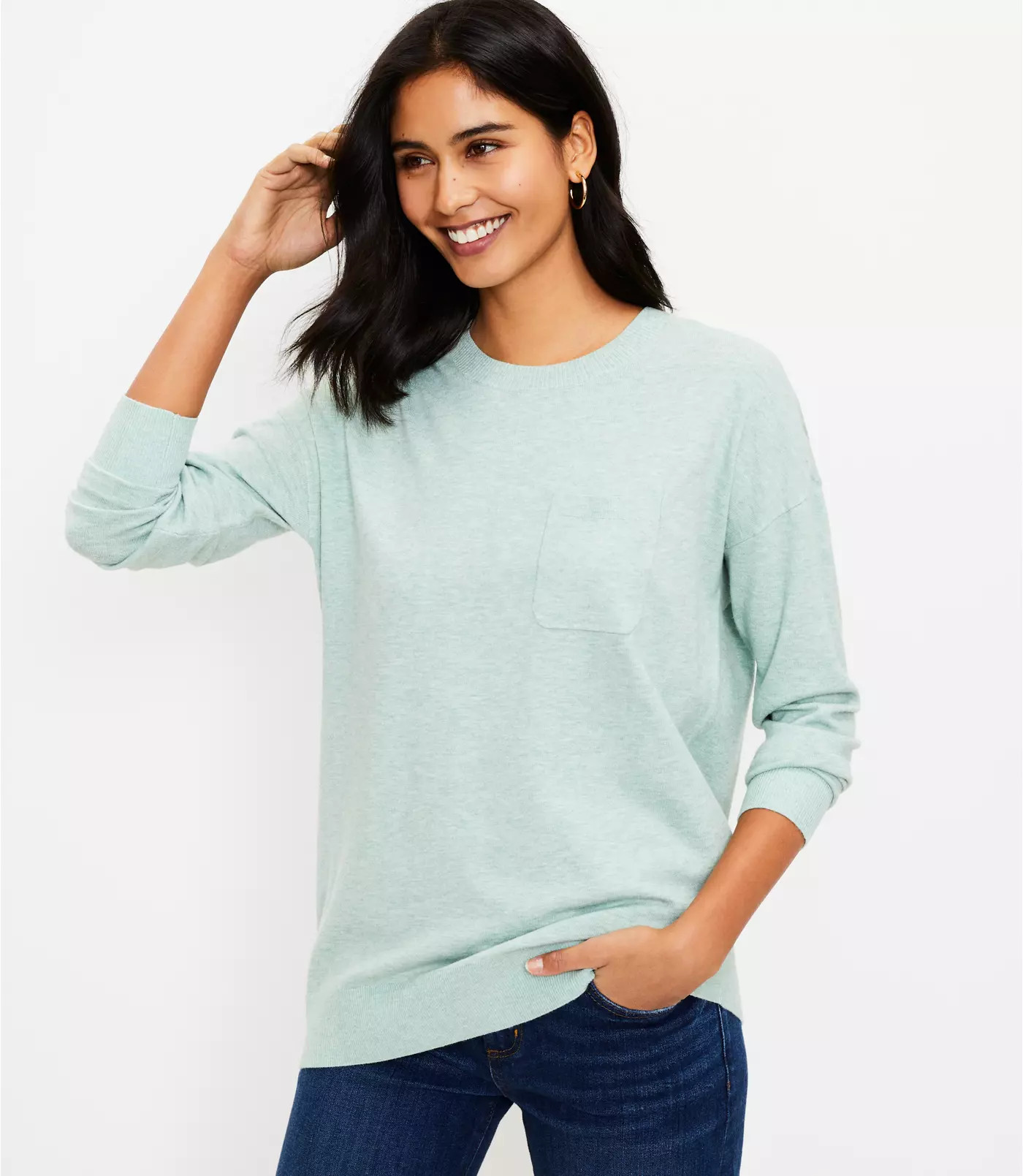Pocket Tunic Sweater | LOFT | LOFT