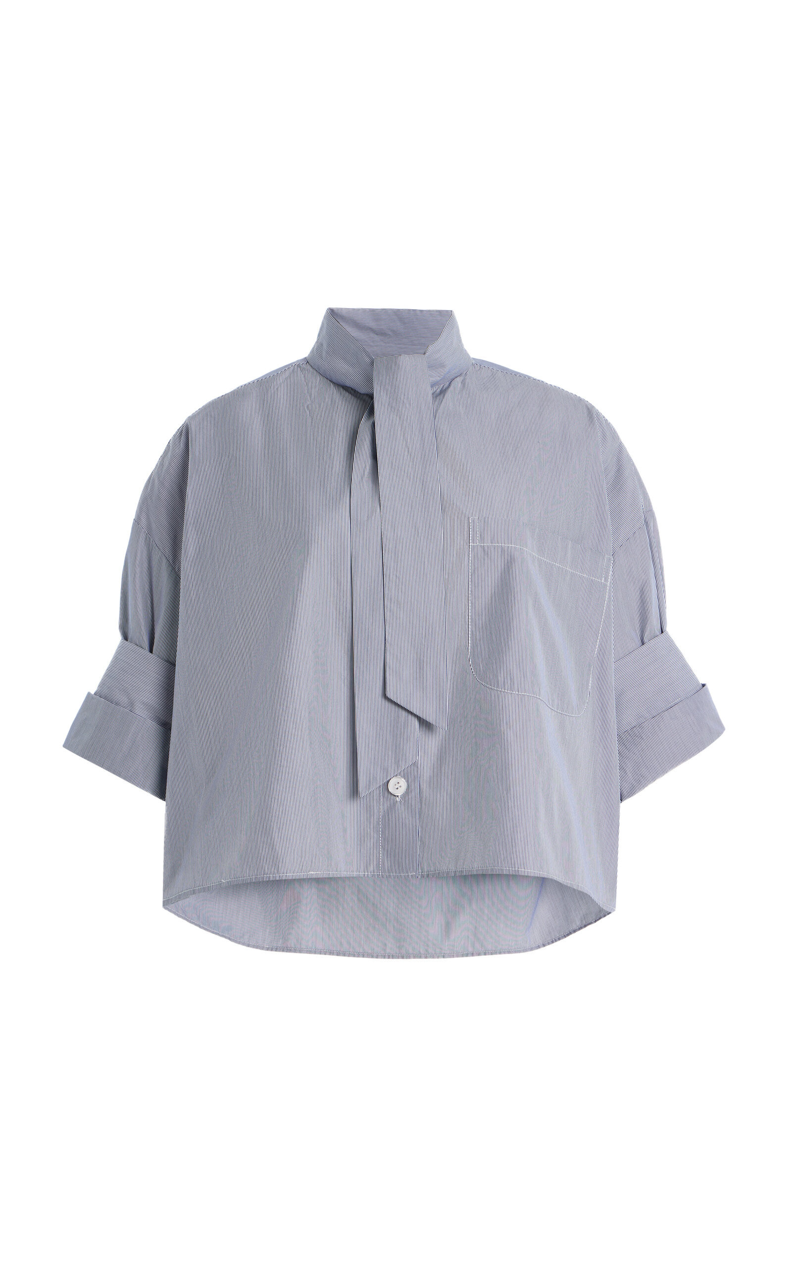 Next Ex Tie-Detailed Cotton Shirt | Moda Operandi (Global)