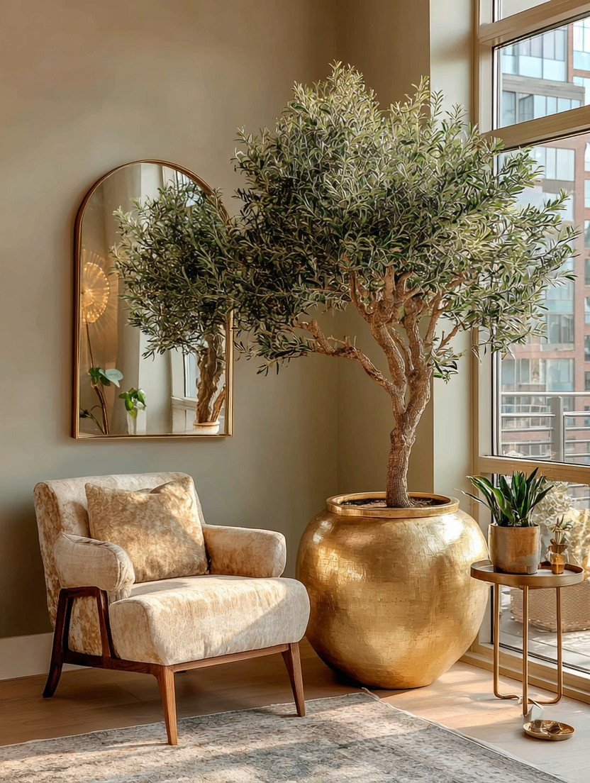 Anyone can style a corner with a chair…
but this is how you take it to the next level.

It’s the olive tree.

An oversized olive tree instantly transforms a simple corner into a statement—bringing that Tuscany warmth and effortless Italian elegance into your home.

Pair it with a gold frame mirror to reflect light and create depth, and suddenly this isn’t just a corner anymore… it’s a moment.

If you love the look but don’t have the space, don’t worry—this works beautifully with smaller olive tree options too.

The secret is simple:
✨ One strong natural element
✨ One reflective statement (mirror)
✨ One comfortable seat

That’s all it takes.

If you’ve been looking at an empty corner and wondering what’s missing—this is it.

We’ve curated olive trees (all sizes), gold planters, and mirrors to help you create this look effortlessly.

#HomeStyling #InteriorInspo #IntentionalDecor 

 #LTKHome