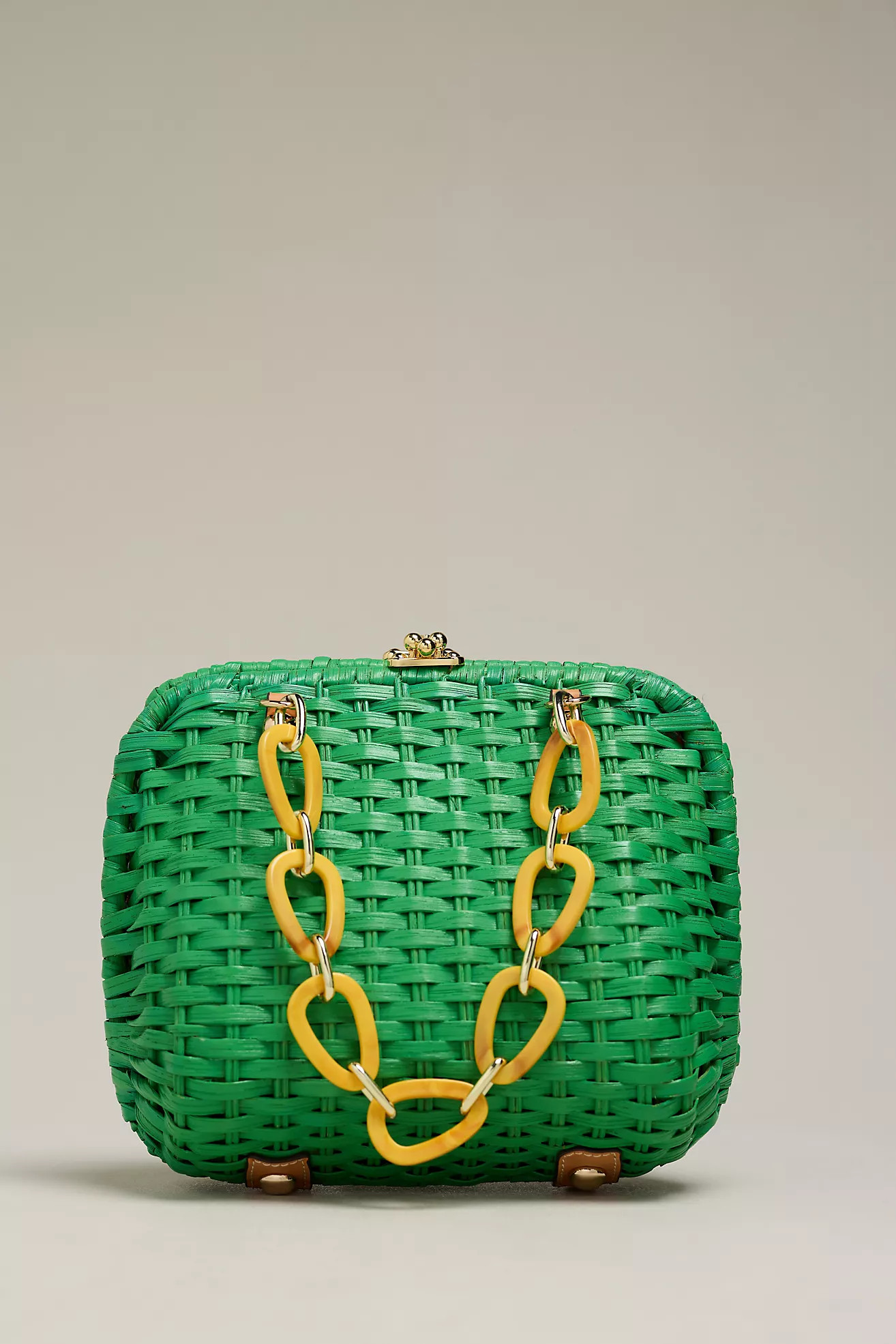 Frances Valentine Hen Wicker Basket Clutch | Anthropologie (US)