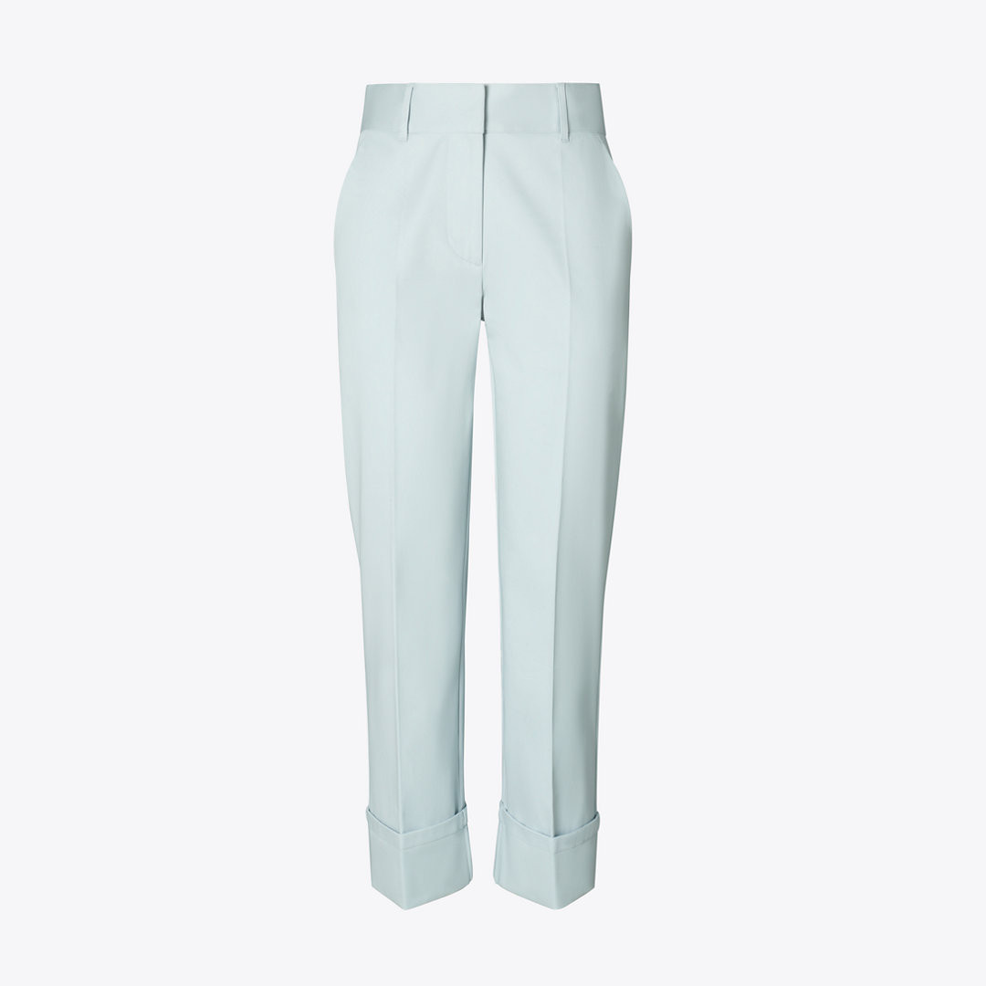 Tory Burch Cropped Twill Pant | Tory Burch (US)