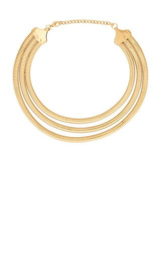 8 Other Reasons Coil Choker in Metallic Gold. | Revolve Clothing (Global)