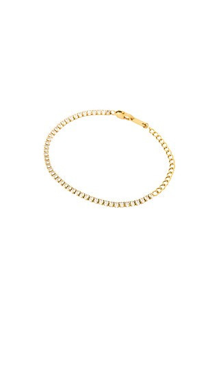 Mazin Jewels Marquis Tennis Bracelet in Metallic Gold. | Revolve Clothing (Global)