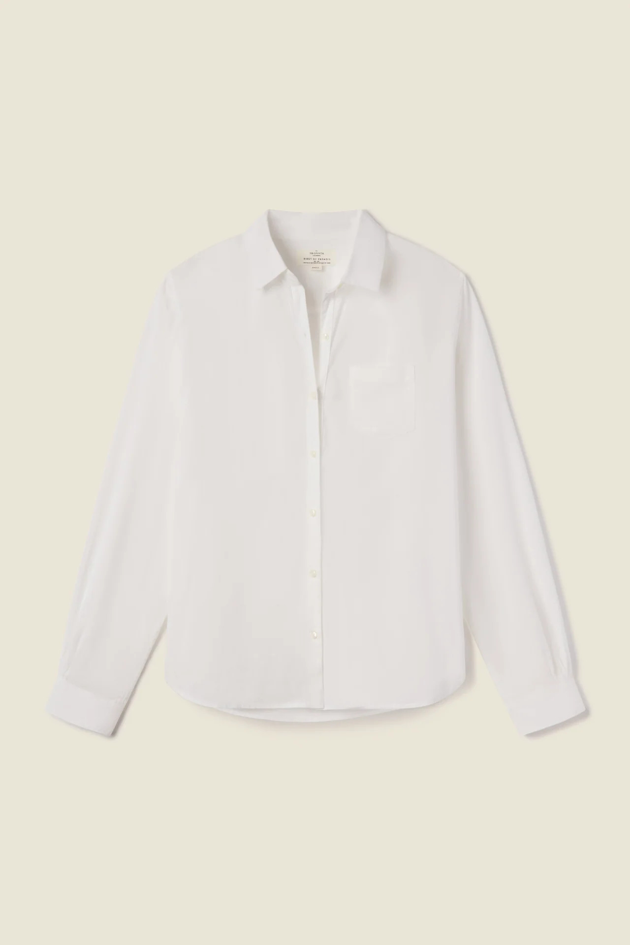 Grace Classic Shirt Antique White | TROVATA